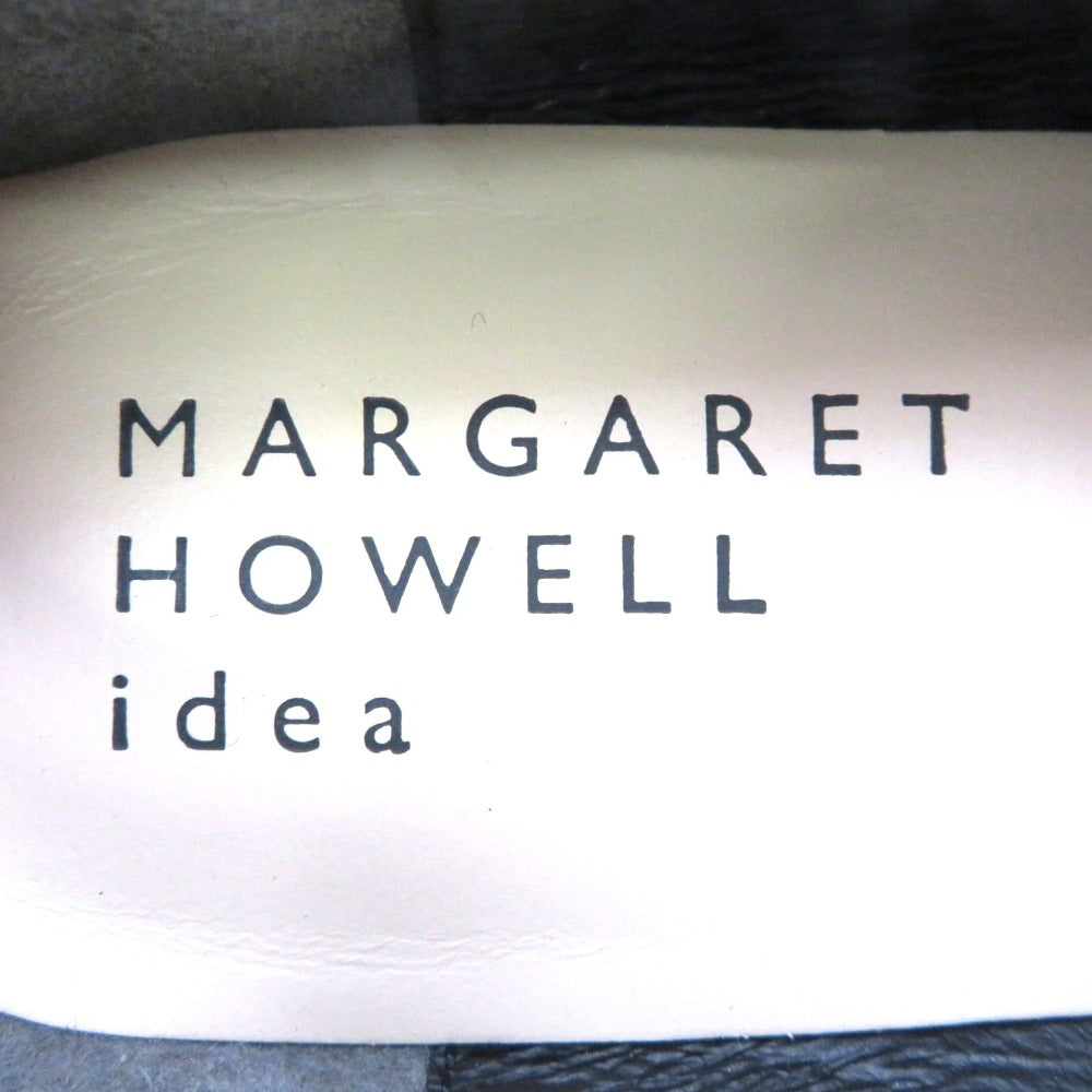 MARGARET HOWELL idea (マーガレットハウエル アイデア) レザーシューズ MARGARET HOWELL idea　タンクソール ペニーローファー　ブラック　23.5cm　2845B 長さ26.5cm 美品
