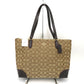 COACH (コーチ) トートバッグ COACH　シグネチャーキャンバストートバッグ　ベージュ　F29958 未使用品