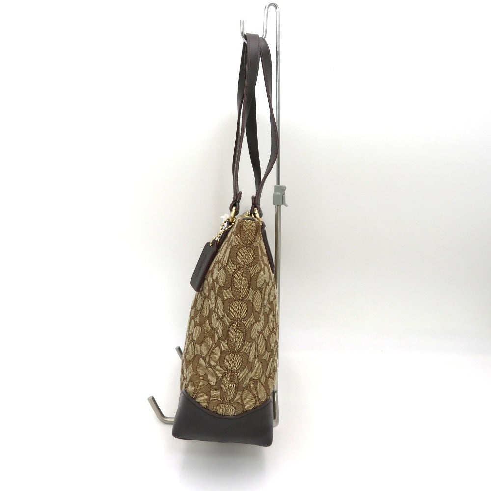 COACH (コーチ) トートバッグ COACH　シグネチャーキャンバストートバッグ　ベージュ　F29958 未使用品