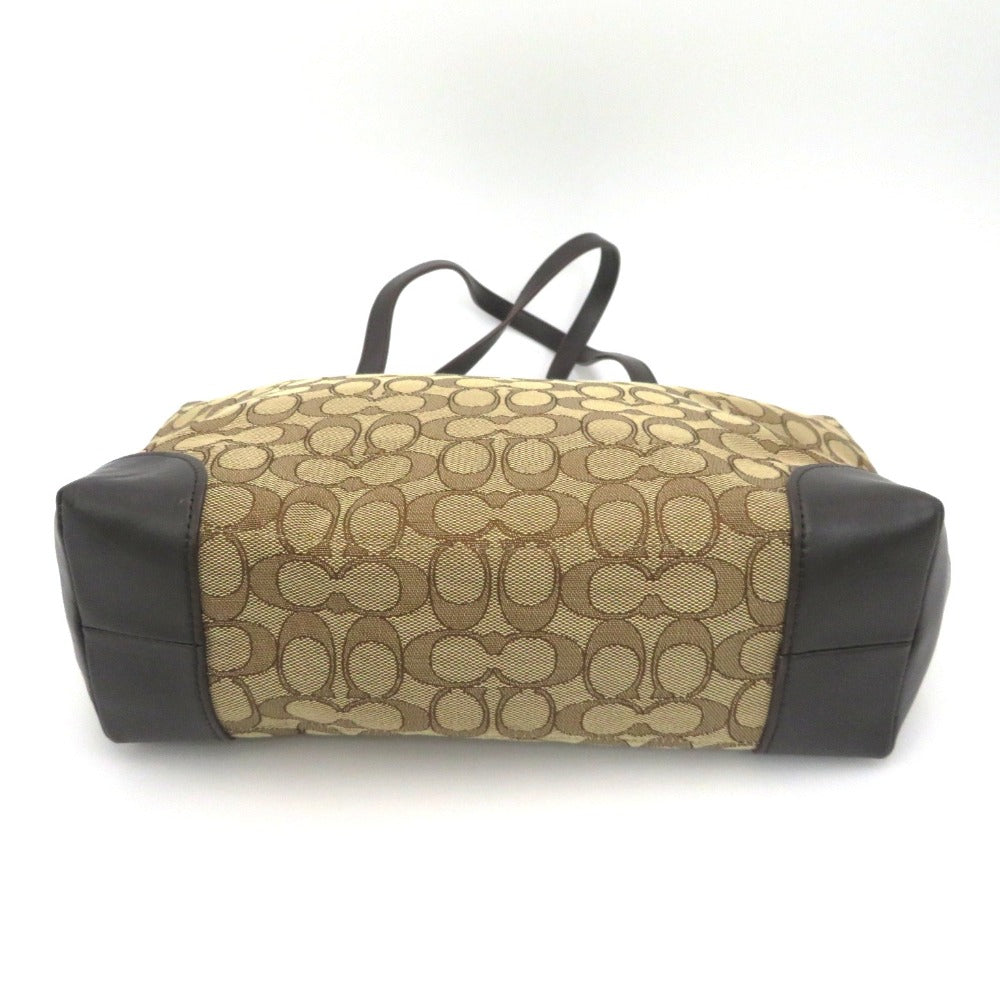 COACH (コーチ) トートバッグ COACH　シグネチャーキャンバストートバッグ　ベージュ　F29958 未使用品