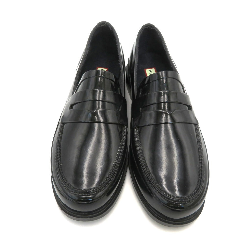 HUNTER (ハンター) レインシューズ HUNTER　コインローファー レインシューズ　REFINED PENNY LOAFER GLOSS　ブラック　27.0cm　MFF9107RGL 美品