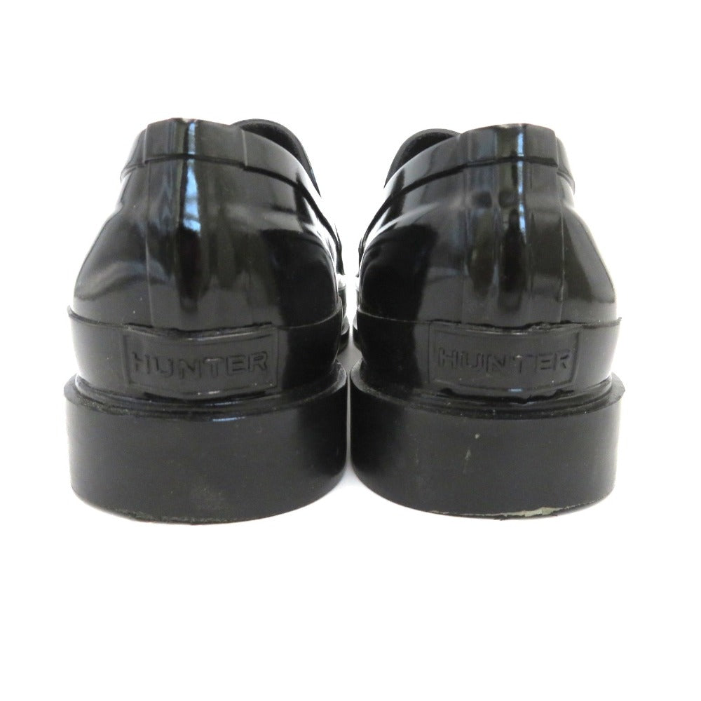 HUNTER (ハンター) レインシューズ HUNTER　コインローファー レインシューズ　REFINED PENNY LOAFER GLOSS　ブラック　27.0cm　MFF9107RGL 美品