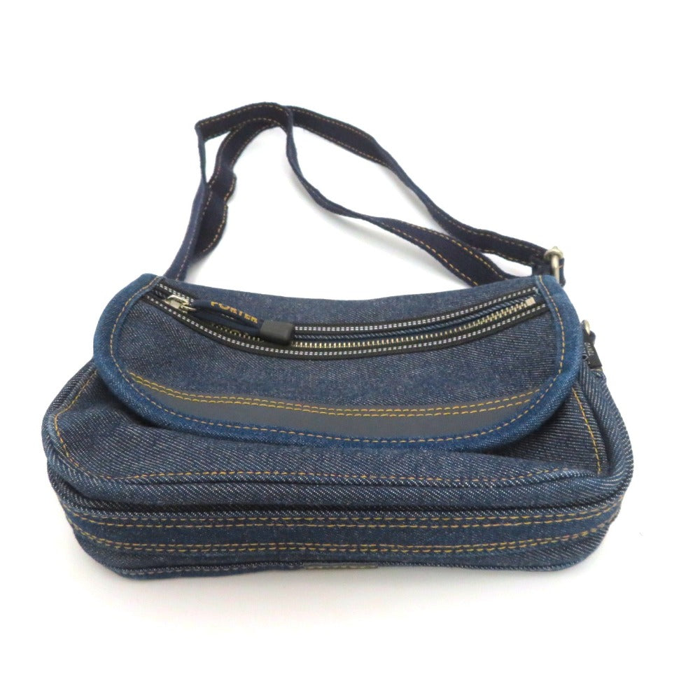 PORTER (ポーター) ショルダーバッグ PORTER　ビンテージデニム　3wayショルダーバッグ　ブルーデニム 美品