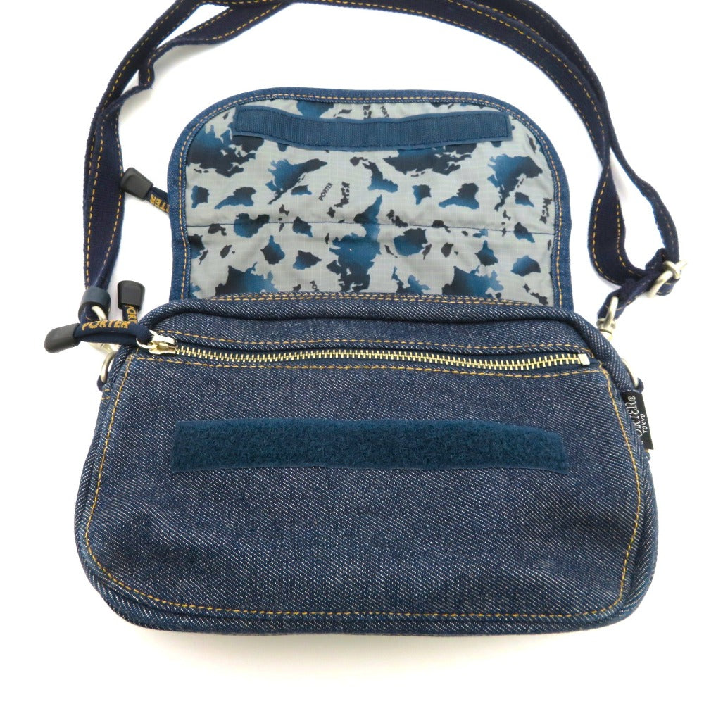 PORTER (ポーター) ショルダーバッグ PORTER　ビンテージデニム　3wayショルダーバッグ　ブルーデニム 美品