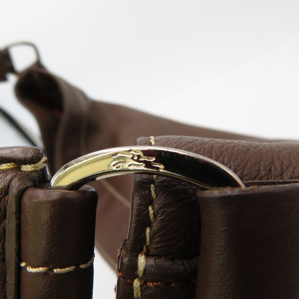 Longchamp (ロンシャン) ショルダーバッグ LONGCHAMP　レザー ワンショルダーバッグ　ブラウン　本革