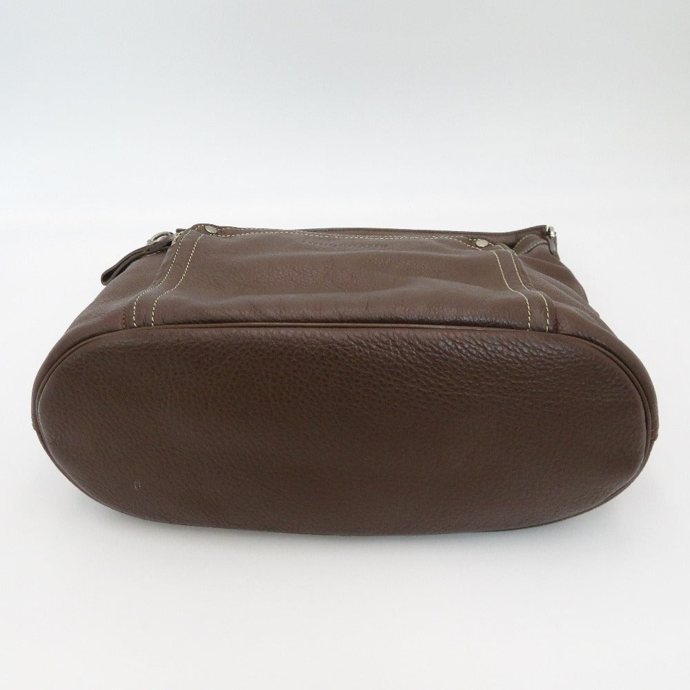 Longchamp (ロンシャン) ショルダーバッグ LONGCHAMP　レザー ワンショルダーバッグ　ブラウン　本革