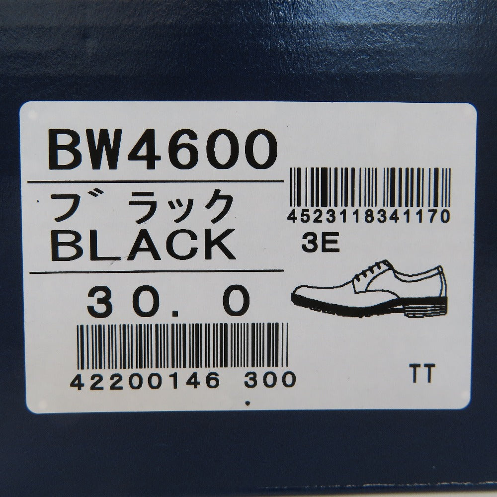 MoonStar (ムーンスター) レザーシューズ moonstar　BLANCE WORKS　ビジネスシューズ　ブラック　30cm　BW4600　プレーントゥ 長さ36cm 美品