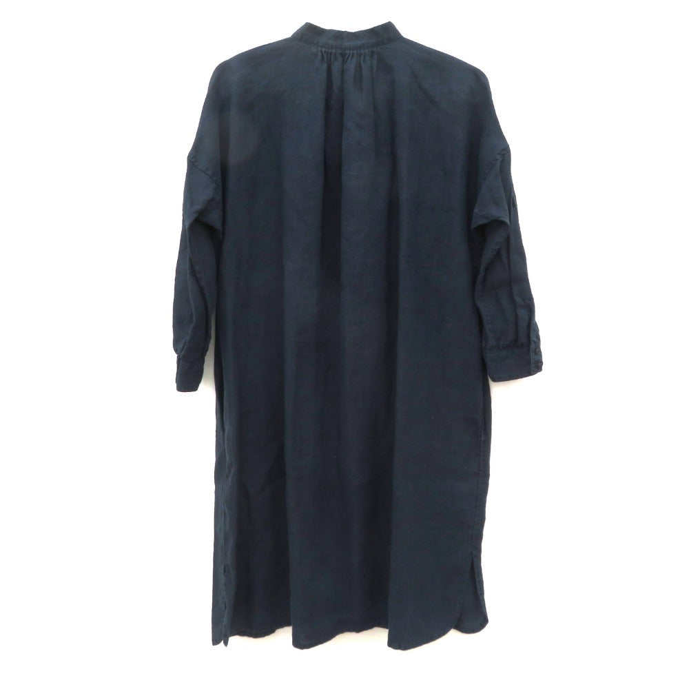 JOURNAL STANDARD (ジャーナルスタンダード) ワンピース JOURNAL STANDARD　リネン シャツワンピ　ネイビー　10-040-400-0450-2-0 未使用品