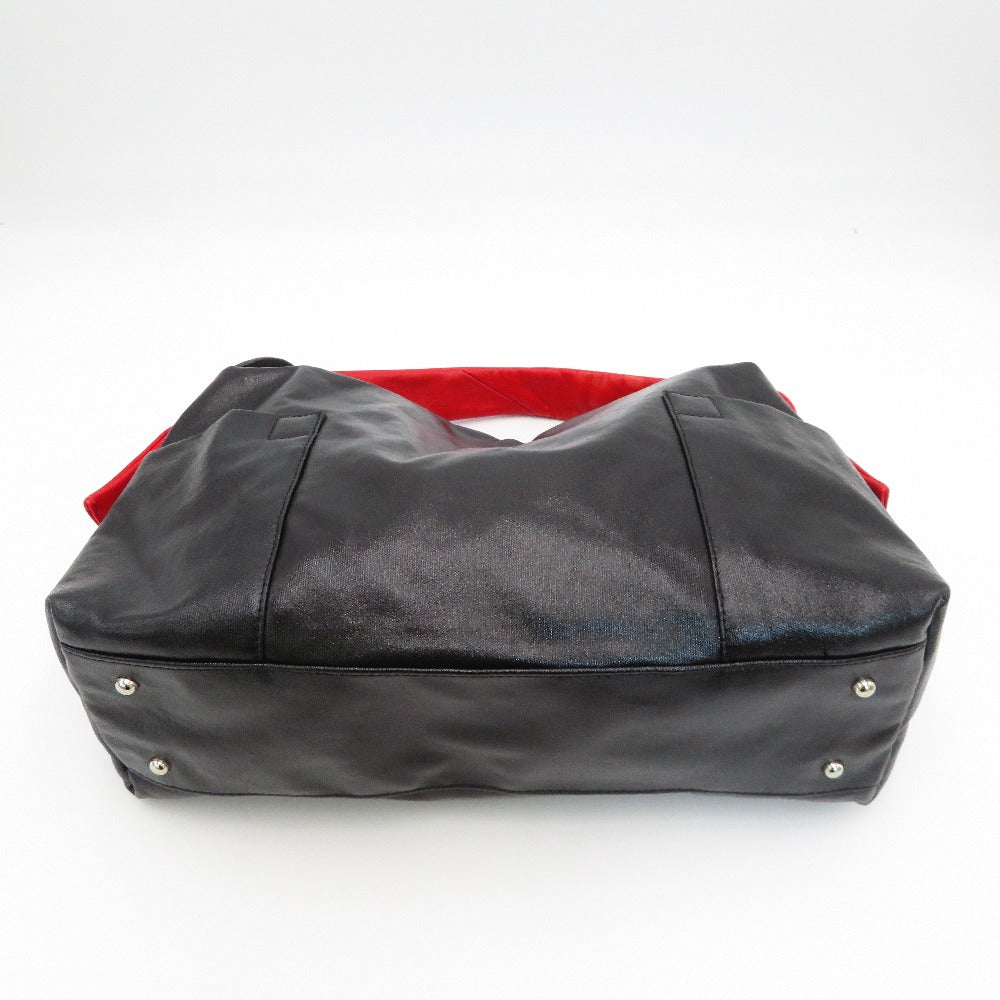 Kitamura (キタムラ) ショルダーバッグ Kitamura2　ワンショルダーバッグ　ブラック×レッド 美品