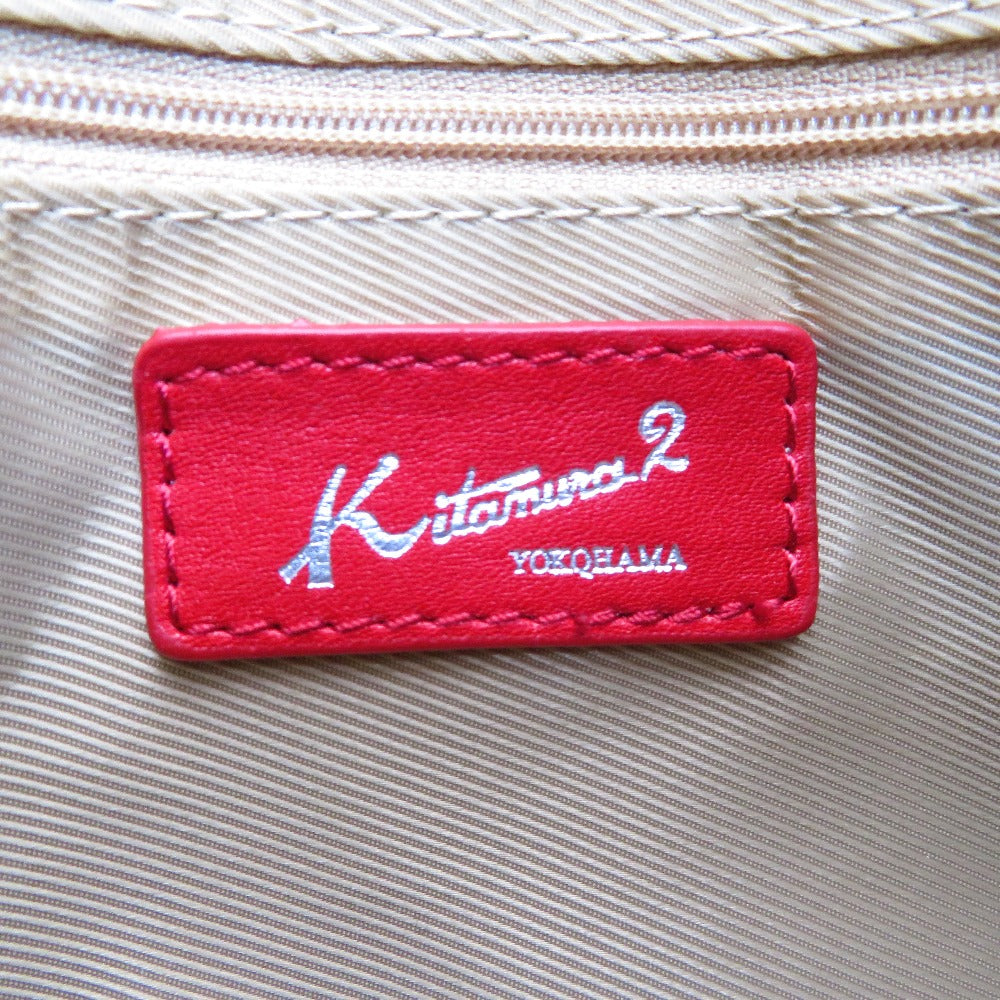 Kitamura (キタムラ) ショルダーバッグ Kitamura2　ワンショルダーバッグ　ブラック×レッド 美品