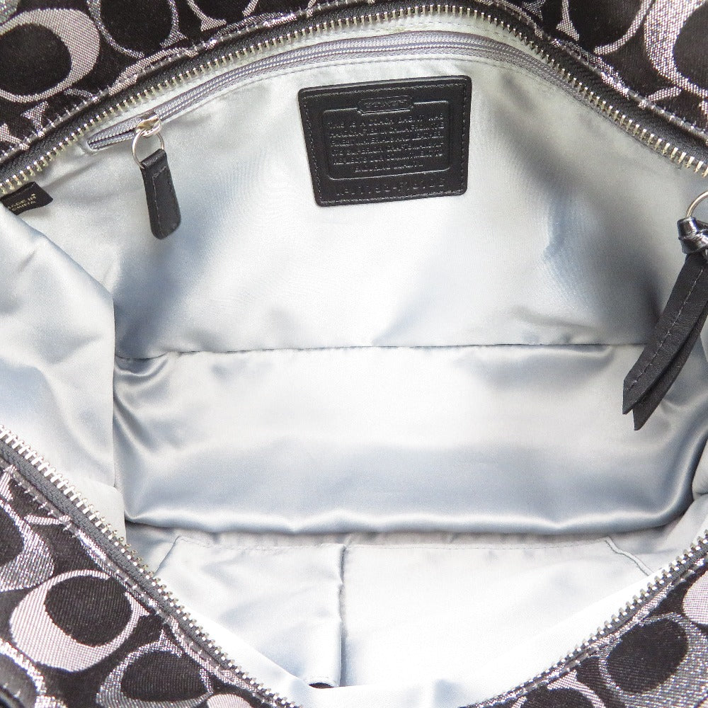 COACH (コーチ) トートバッグ COACH　シグネチャー　トートバッグ　ブラック　F18106 F18106 美品