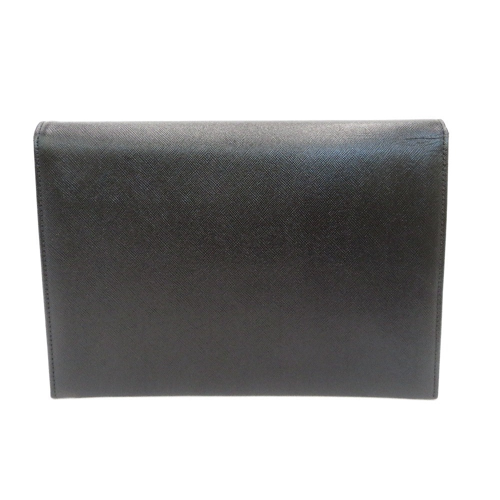 YVES SAINT LAURENT (イヴ・サンローラン) クラッチバッグ YVES SAINLAURENT　クラッチバッグ　ブラック 美品