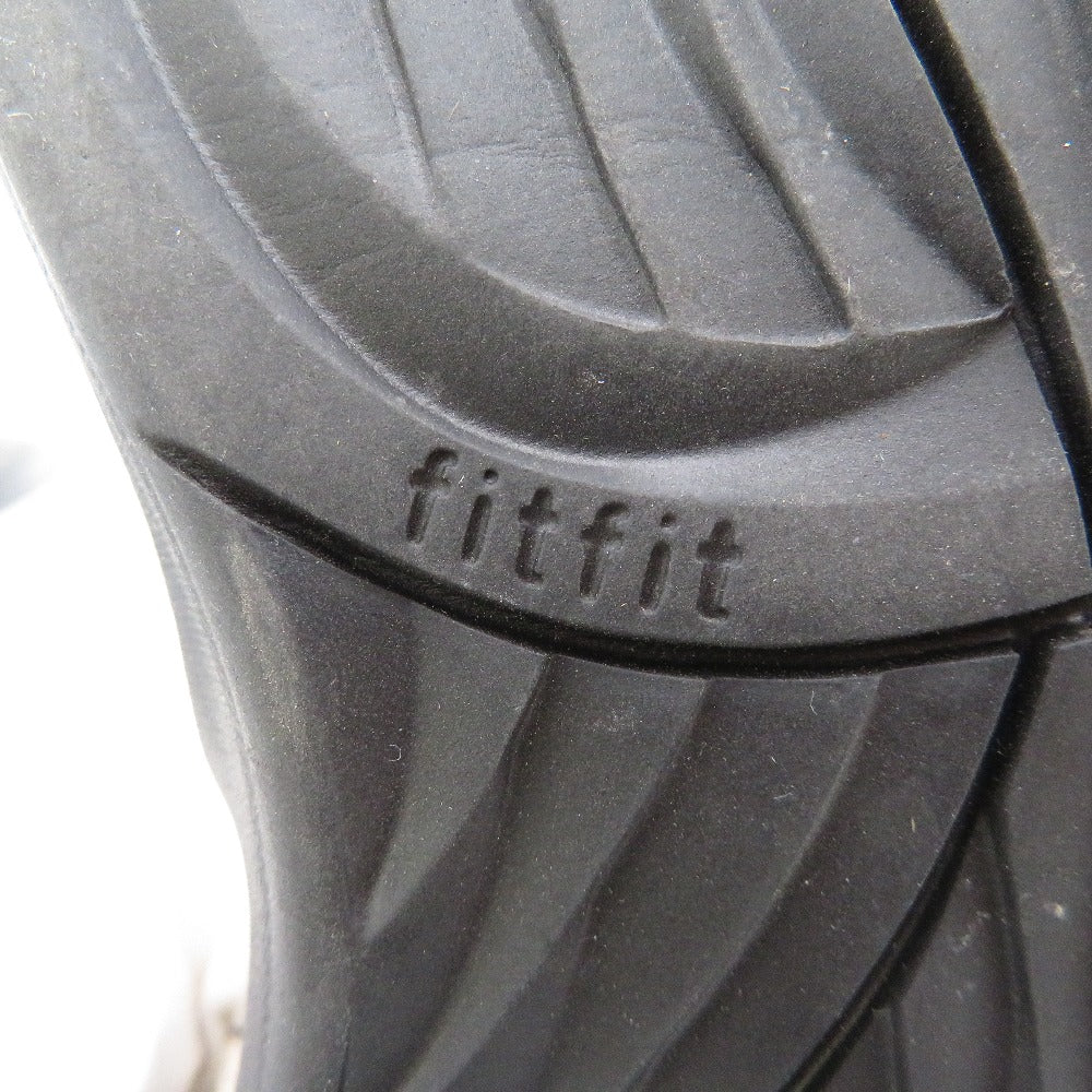 fitfit (フィットフィット) サンダル fitfit　軽量ヒールストレッチ カバーサンダル　グレー×シルバー　23.5cm　85104 85104 長さ24.5cm 美品
