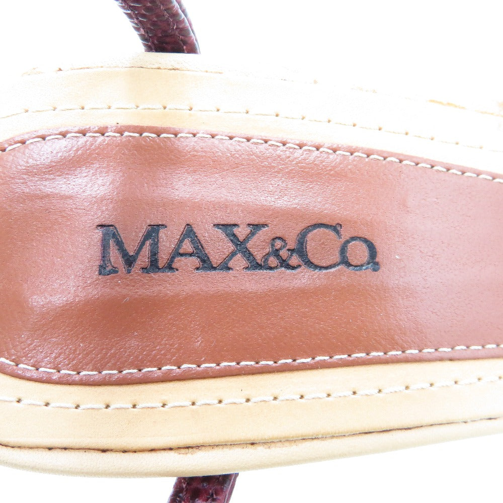 MAX&CO (マックスアンドコー) サンダル MAX&Co.　APPARIRE　パンプス サンダル　ベージュ　38　24.0cm　V5240713　 V5240713 長さ25cm 美品