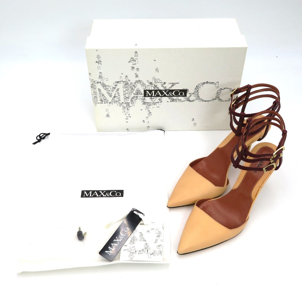 MAX&CO (マックスアンドコー) サンダル MAX&Co.　APPARIRE　パンプス サンダル　ベージュ　38　24.0cm　V5240713　 V5240713 長さ25cm 美品