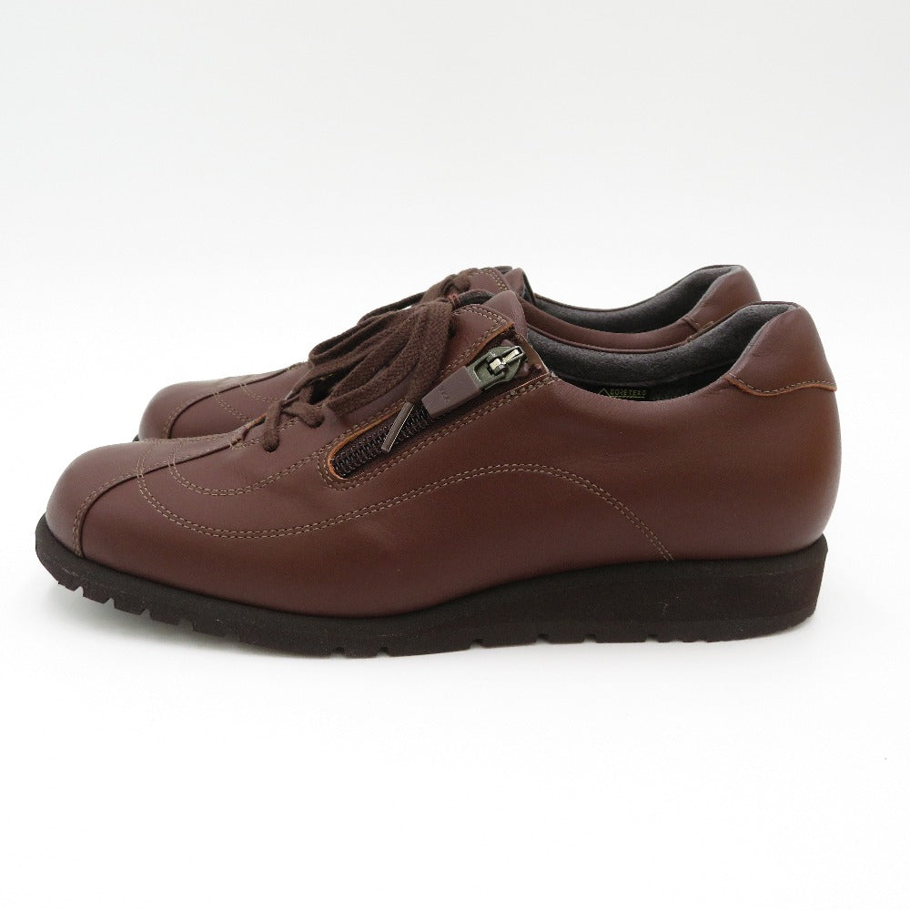 PEDALA (ペダラ) レザーシューズ pedala　asics walking　ペダラ ウォーキングシューズ　レッドブラウン　23.0cm　WP868R-27 長さ25.5cm 未使用品