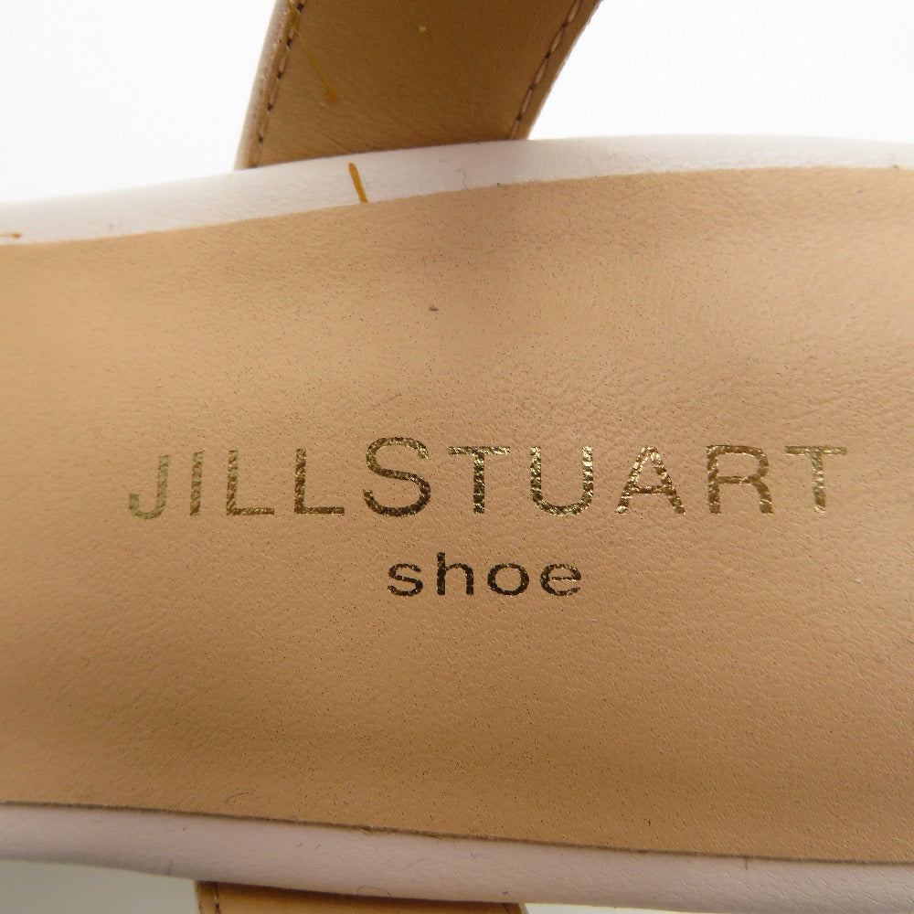 JILLSTUART (ジルスチュアート) サンダル JILL STURAT リボンモチーフプラットフォームジュートサンダル　アイボリー　23.5cm　6455 長さ21.5cm 未使用品