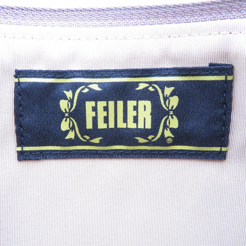 FEILER (フェイラー) ショルダーバッグ FEILER　ショルダーバッグ　ローズ　バラ　ブラック 美品