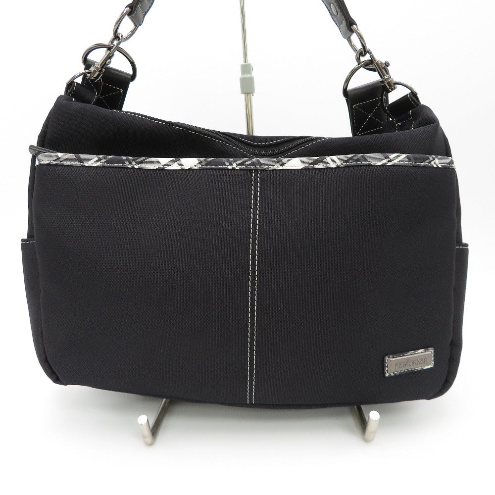 【未使用品】ニューヨーカー スカイライン 2WAY ハンドバッグ ブラック 未使用品】ニューヨーカー スカイライン 2WAY ハンドバッグ