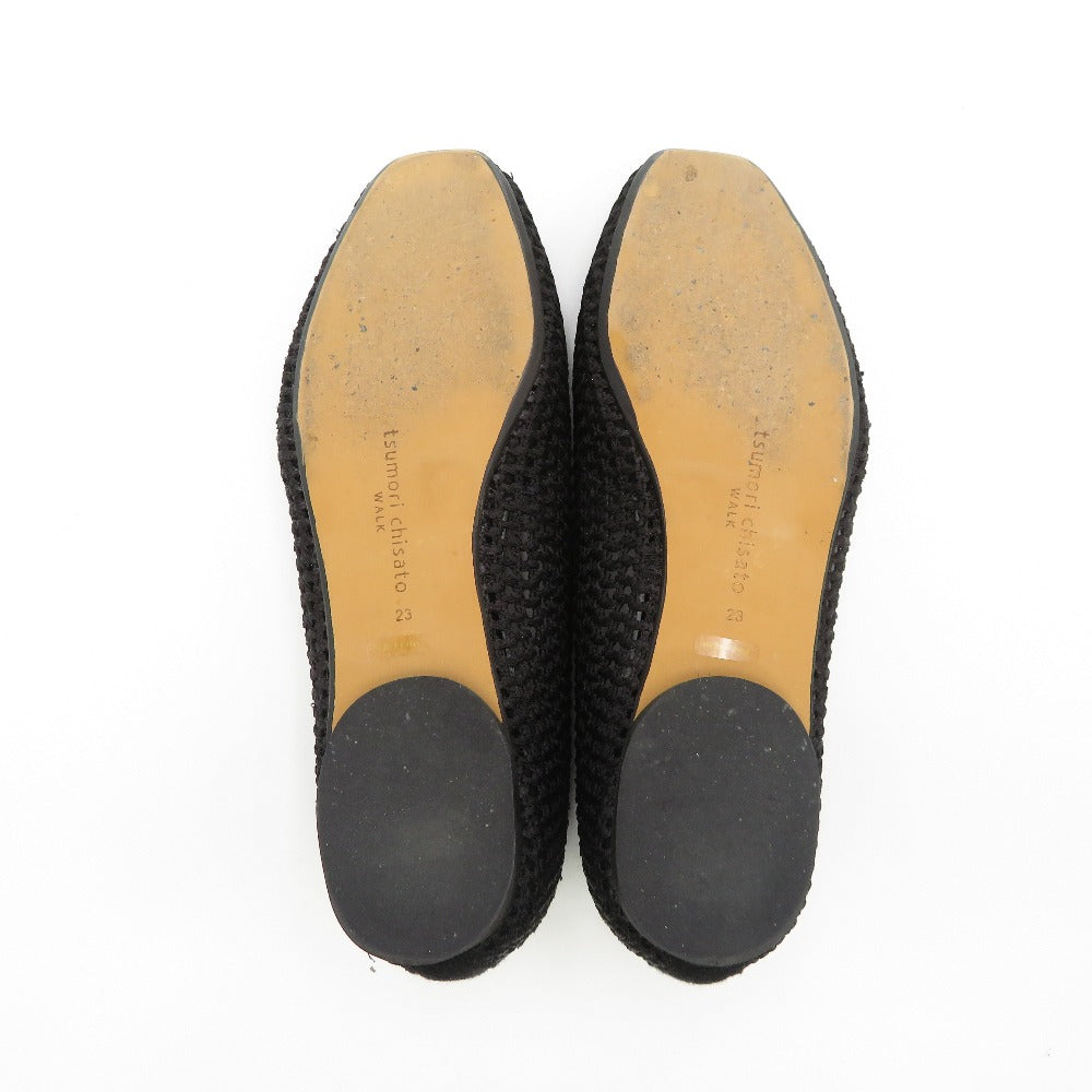 tsumori chisato WALK (ツモリ チサト ウォーク) パンプス tsumori chisato WALK　メッシュニット パンプス　ブラック　23.0cm　5185 長さ24.5cm 美品