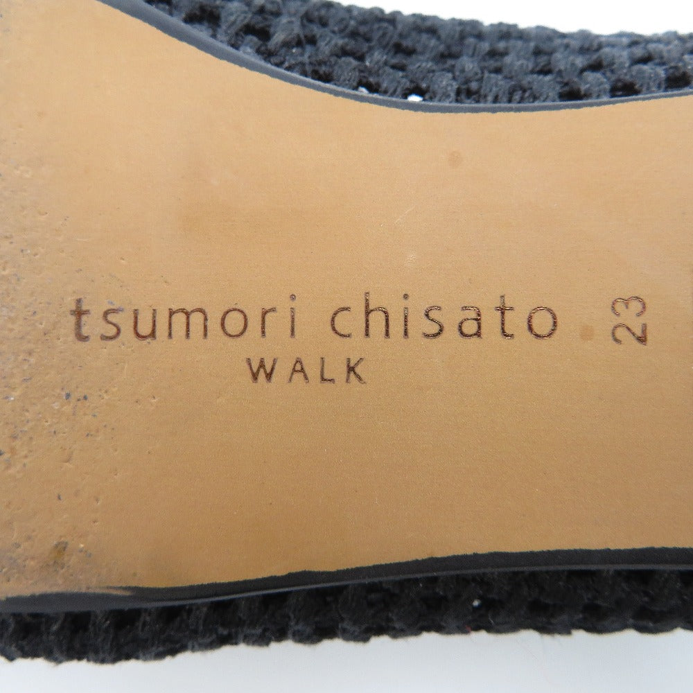 tsumori chisato WALK (ツモリ チサト ウォーク) パンプス tsumori chisato WALK　メッシュニット パンプス　ブラック　23.0cm　5185 長さ24.5cm 美品
