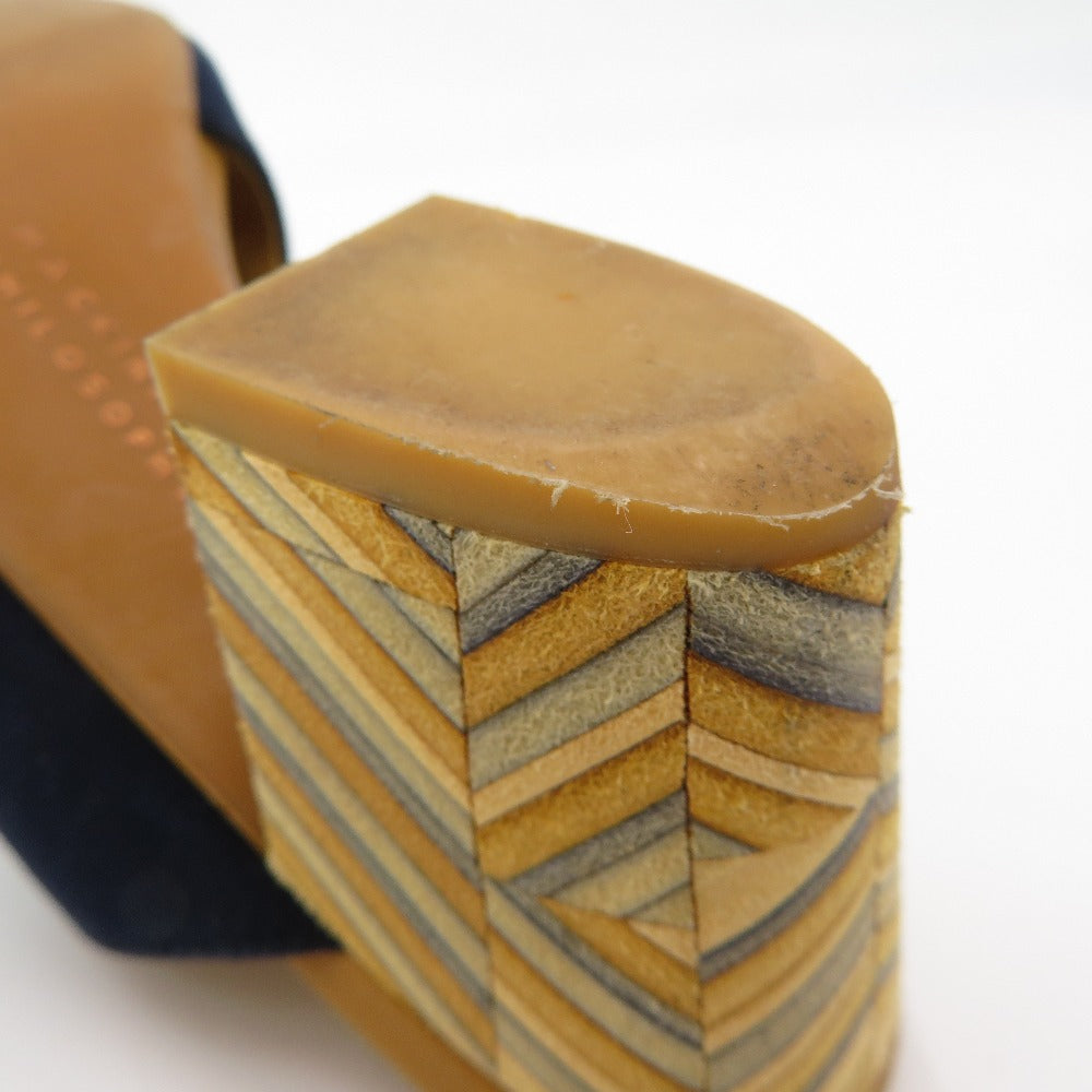 MACKINTOSH PHILOSOPHY (マッキントッシュフィロソフィー) サンダル MACKINTOSH PHILOSOPHY　カバードミュールサンダル　ネイビー スエード　S　6282 長さ21cm 美品