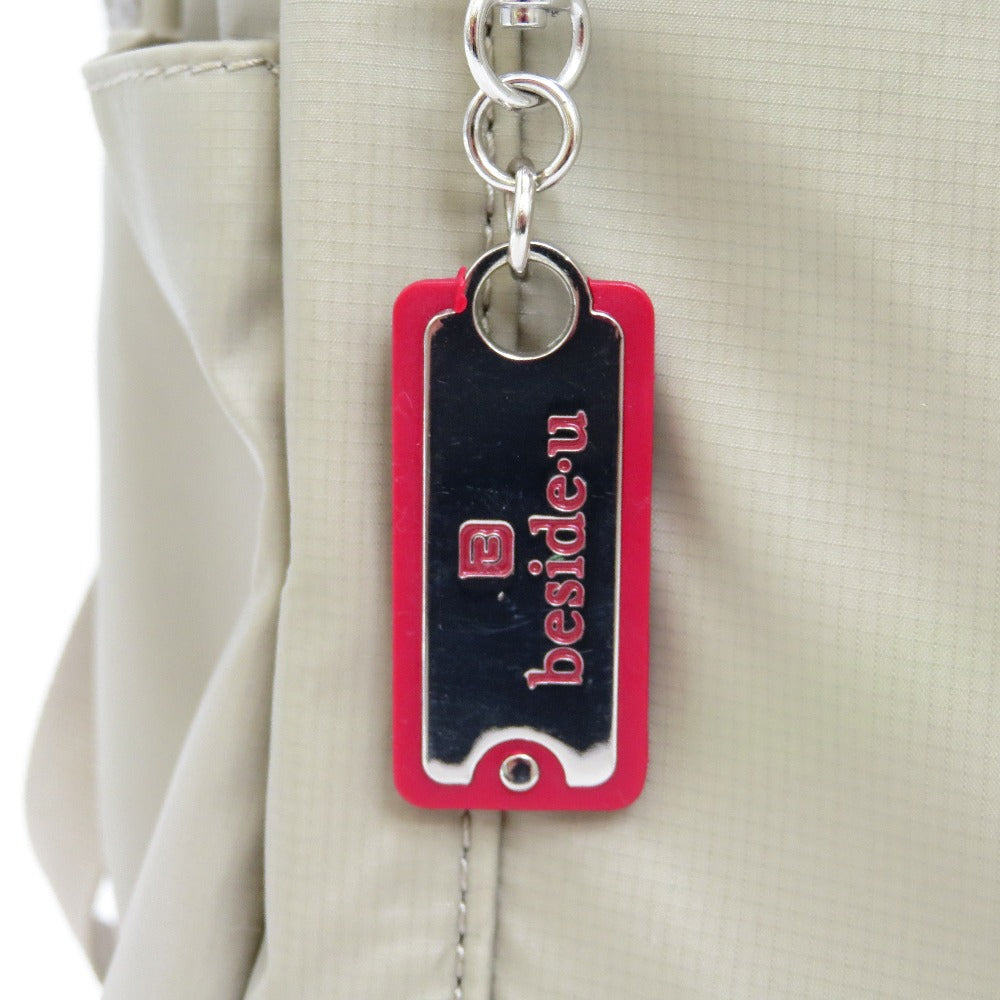 リュック beside-u　2wayリュック　デイパック　ベージュ 美品