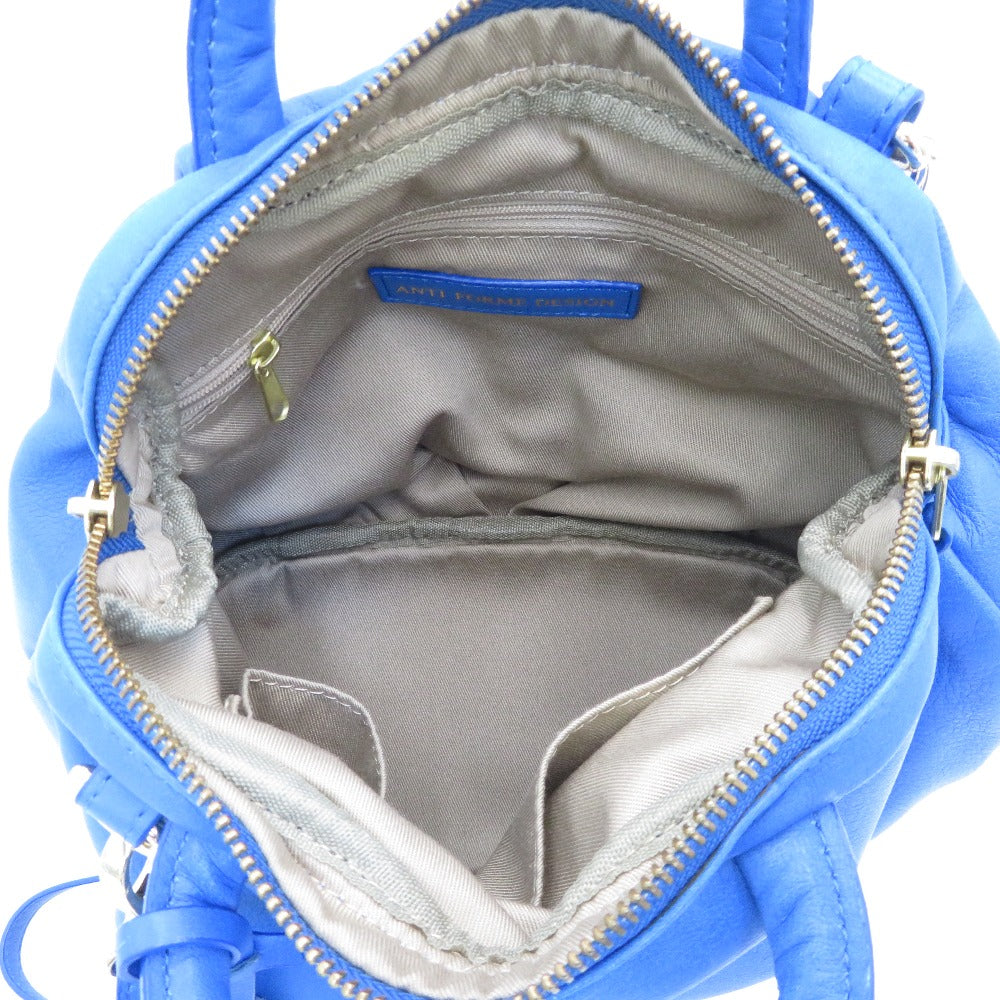 ショルダーバッグ ANTI FORME DESIGN　2wayショルダーバッグ　ブルー 美品