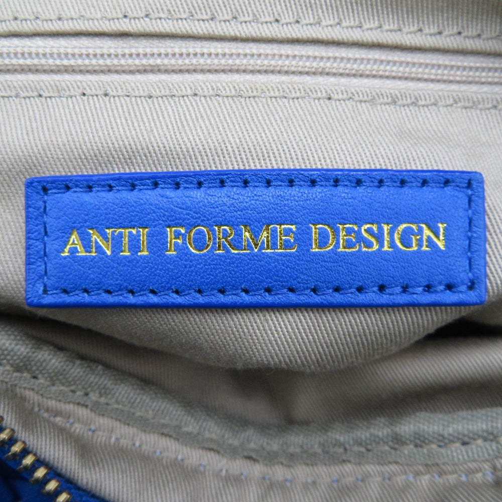 ショルダーバッグ ANTI FORME DESIGN　2wayショルダーバッグ　ブルー 美品