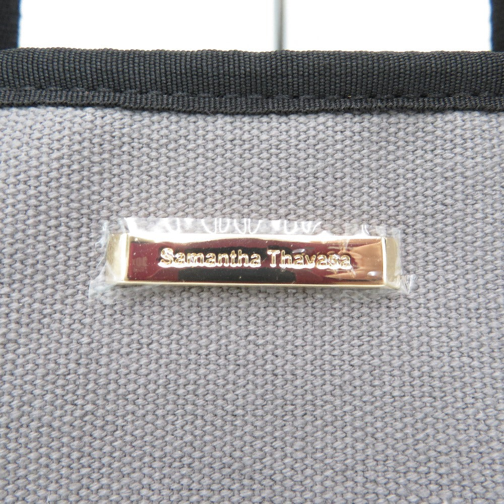 トートバッグ Samantha Thavasa キャンバストートバッグ　オズワルド　グレー 美品