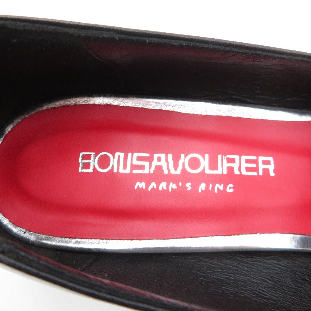 パンプス BONSAVOURER ボンサボーレ　パンプス　ブラック　24.0cm　S19373 長さ26.5cm 美品