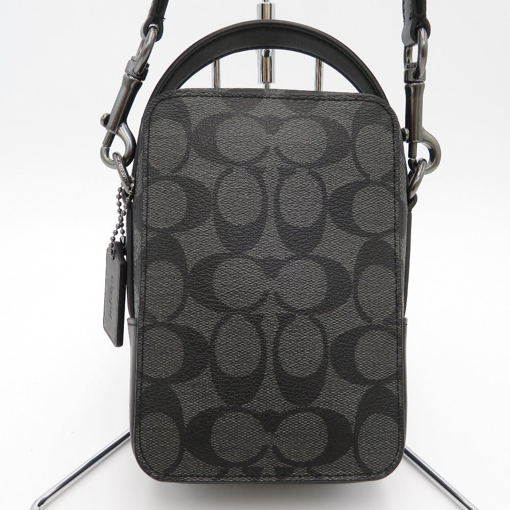 COACH (コーチ) ショルダーバッグ COACH ハンドル クロスボディ シグネチャーキャンバス ショルダーバッグ　C3146　ブラック 美品