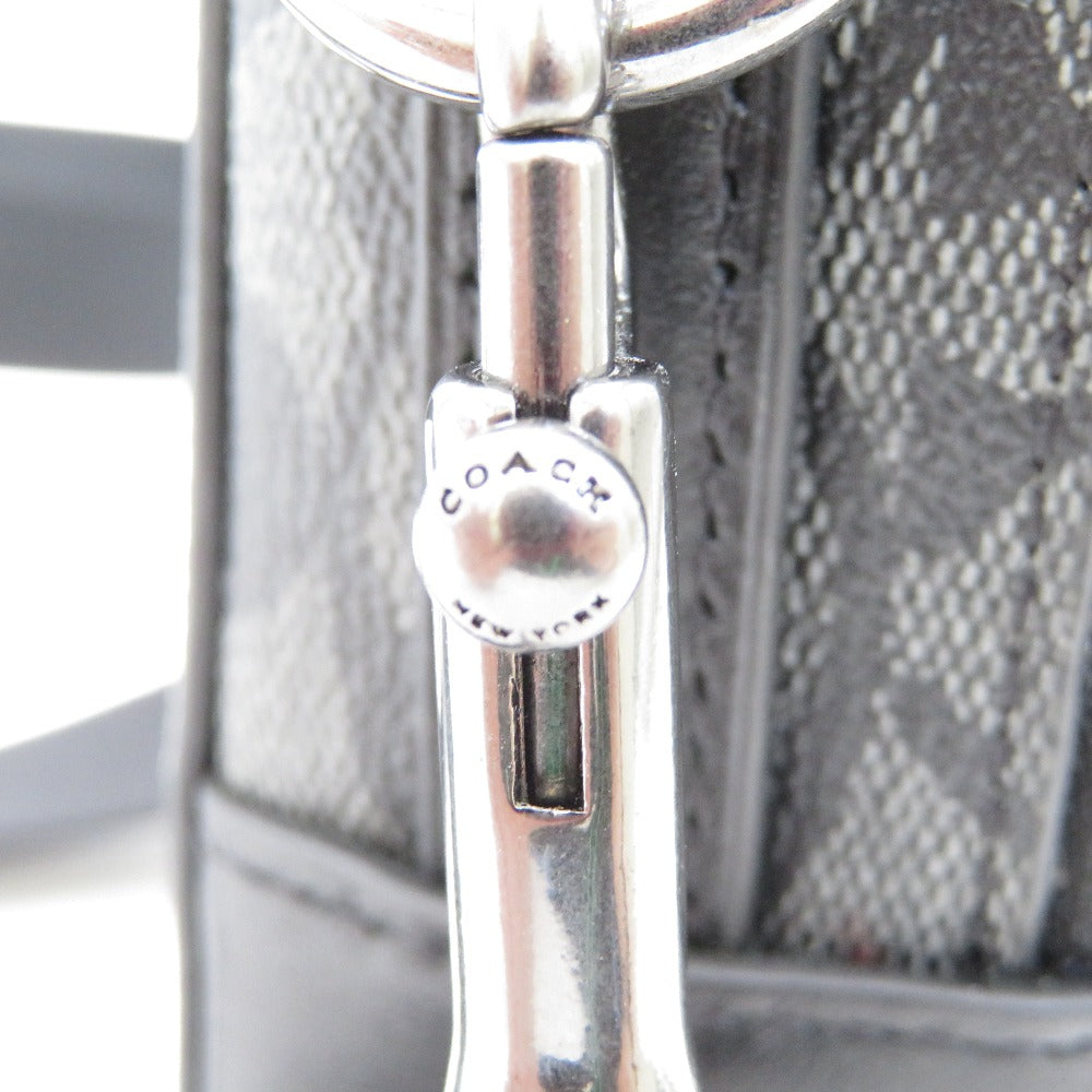 COACH (コーチ) ショルダーバッグ COACH ハンドル クロスボディ シグネチャーキャンバス ショルダーバッグ　C3146　ブラック 美品