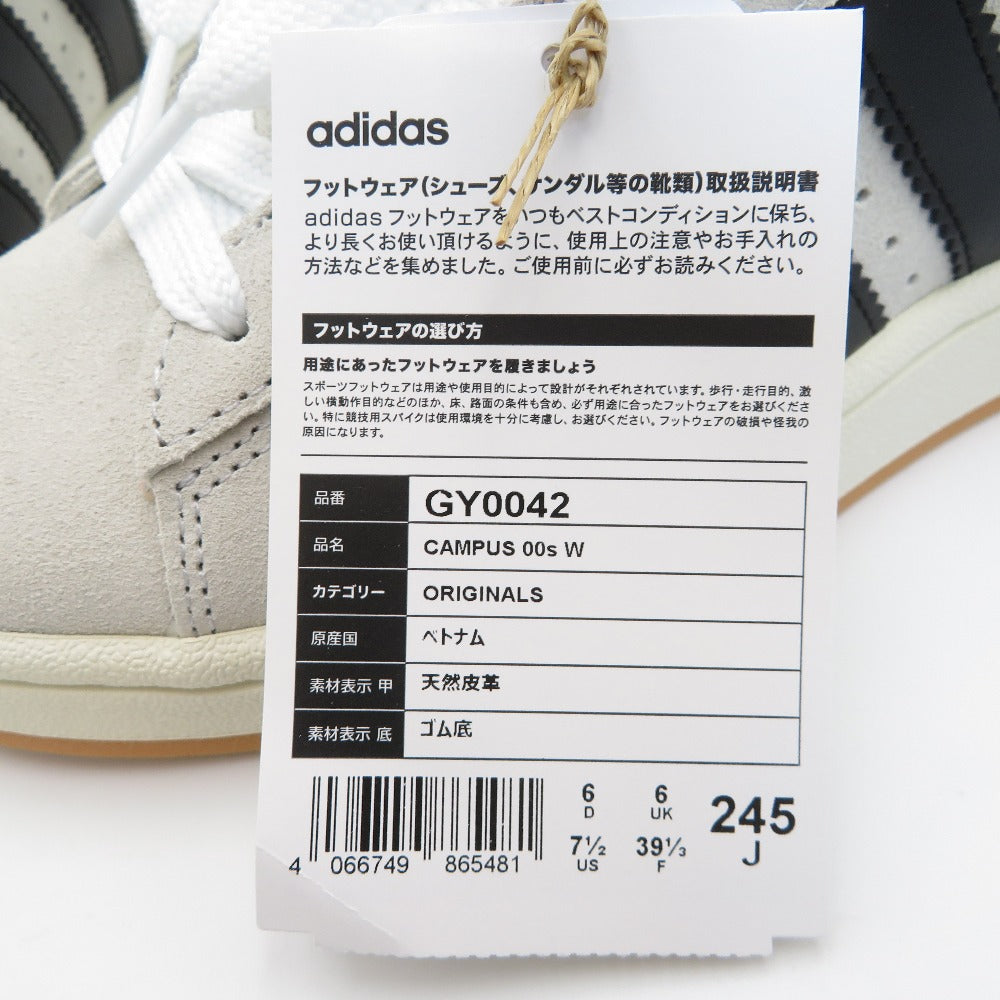 adidas Originals (アディダスオリジナルス) スニーカー adidas Originals　CAMPUS 00s W　キャンパス00s　GY0042　ホワイト　24.5cm　 長さ27.5cm 未使用品