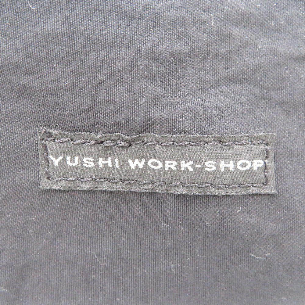 ショルダーバッグ YUSHI WORK-SHOP　square-SHOULDER　スクエア ショルダーバッグ　ブラック　B-3451 美品