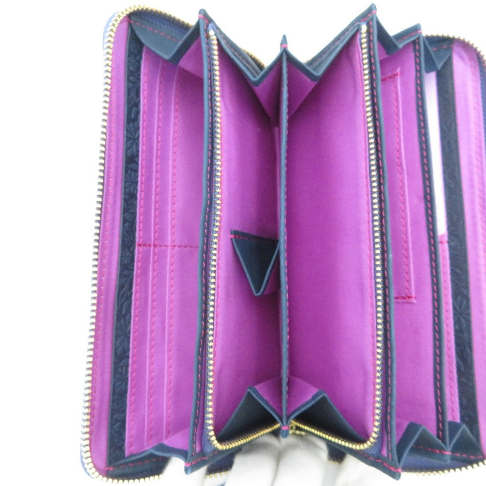 FRAMeWORK (フレームワーク) 長財布 FRAME WORK　マスカレード 小銭入れ付き長財布 0045113　ネイビー 美品