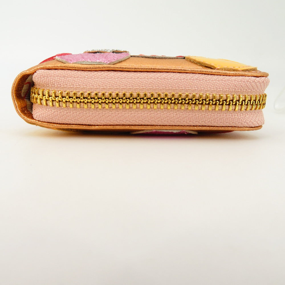 tsumori chisato CARRY (ツモリチサトキャリー) 長財布 tsumori chisato CARRY　長財布 マルチドット ラウンドファスナー ウォレット　ピンク　57093-04 美品
