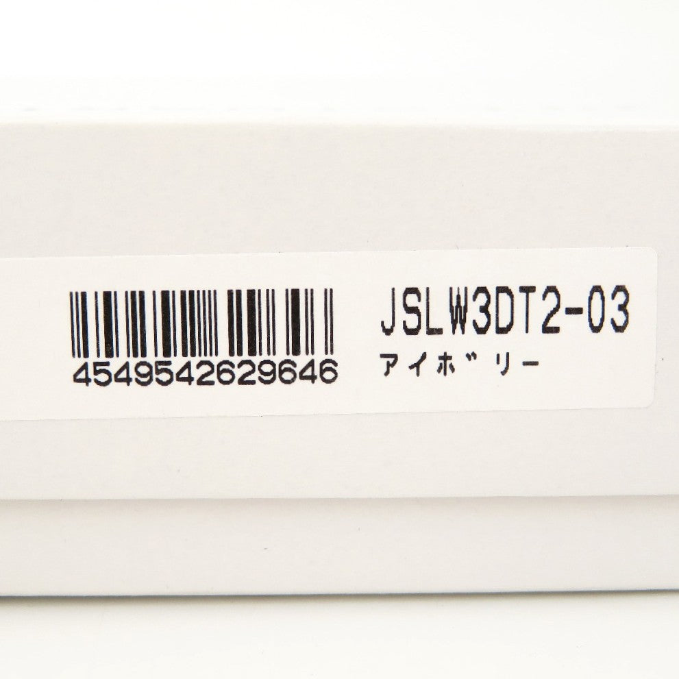 JILLSTUART (ジルスチュアート) 長財布 JILLSTUART 長財布 ラウンドファスナー 本革 ルナティ くるみボタン JSLW3DT2-03 アイボリー 未使用品