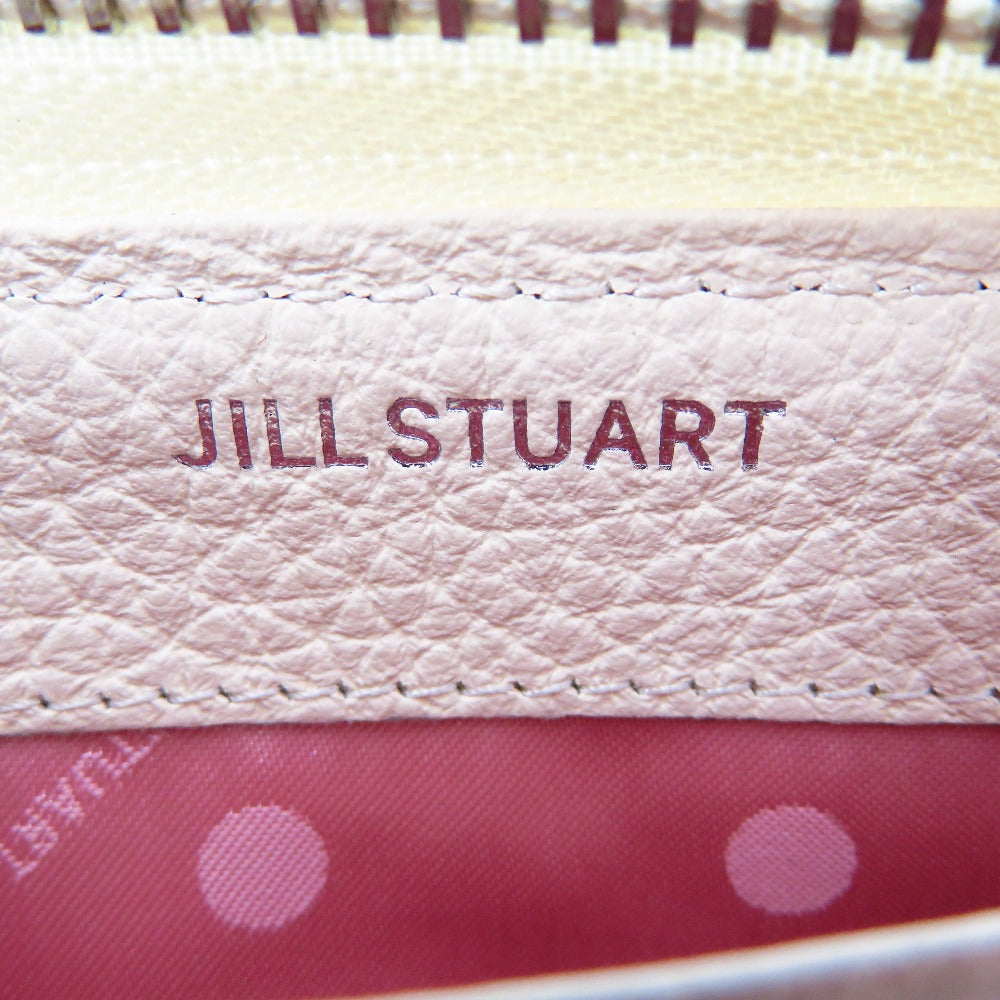 JILLSTUART (ジルスチュアート) 長財布 JILLSTUART 長財布 ラウンドファスナー 本革 ルナティ くるみボタン JSLW3DT2-03 アイボリー 未使用品
