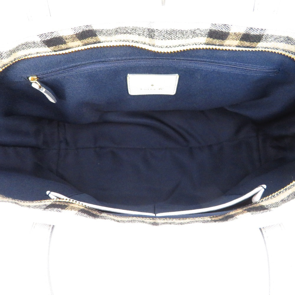 Luria 4℃ (ルリア4℃) トートバッグ Luria 4℃　トートバッグ　ウール　グレーチェック　32183-729-0006 美品