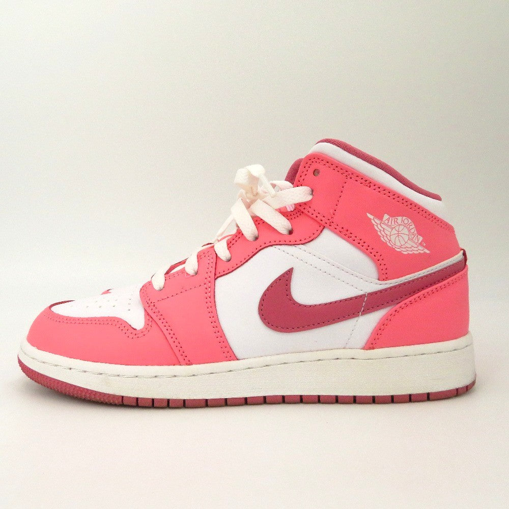 NIKE (ナイキ) スニーカー NIKE AIR JORDAN 1 MD（GS）24.5cm　ピンク Valentines Day　DQ8423-616 長さ27cm 美品