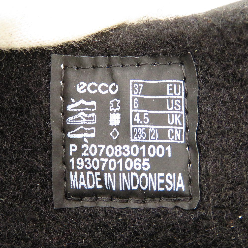 ECCO (エコー) ブーツ ecco AQUET ZIP BOOTIE GTX　ショートブーツ　サイドジップ　GORE-TEX　ブラック　37　23.5cm 長さ26.5cm 美品