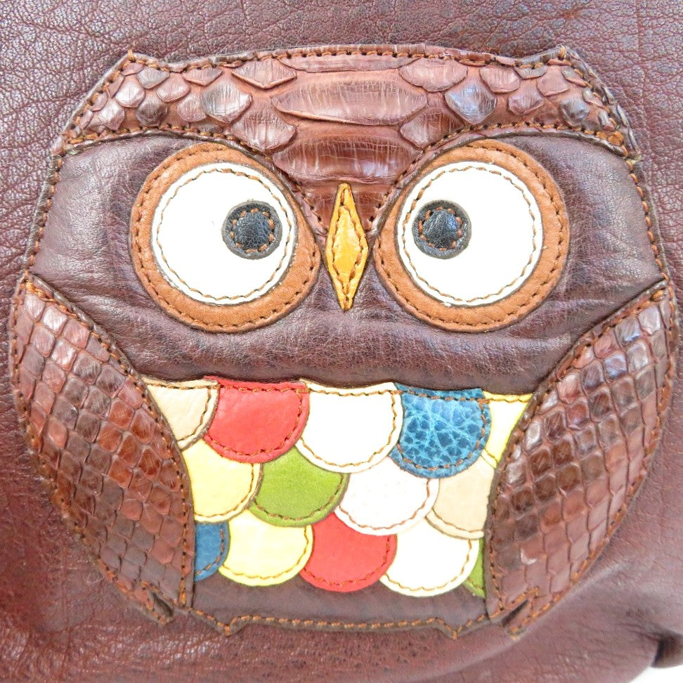 IBIZA (イビサ) リュック IBIZA リュック フクロウ ブラウン 美品