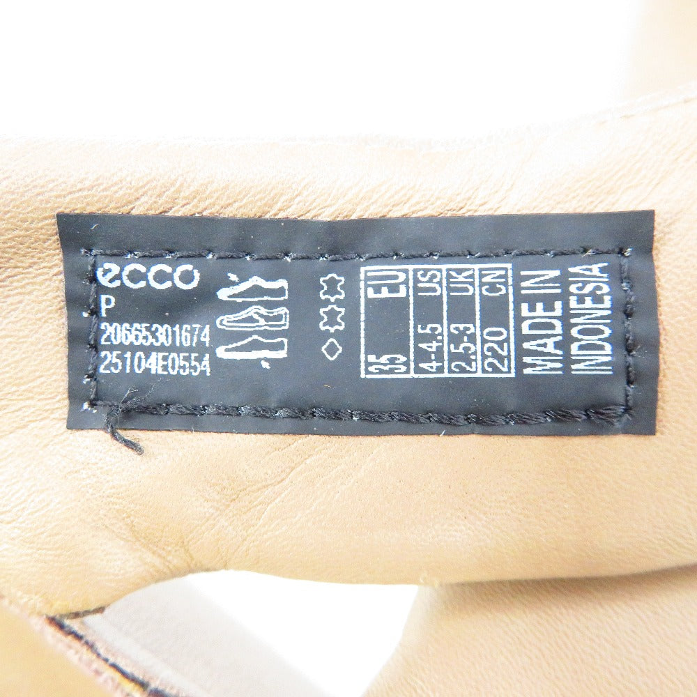 ECCO (エコー) サンダル ecco　Cozmo Pf　厚底クロスサンダル　ブラウン　35　22.0~22.5cm　20665301674 長さ25cm 美品