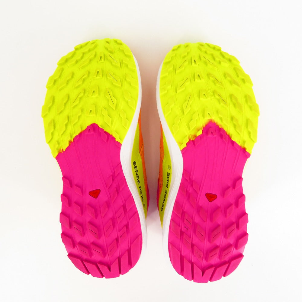 SALOMON (サロモン) スニーカー SALOMON　SENSE RIDE5　トレランシューズ　オレンジ　23.0cm　474590 美品