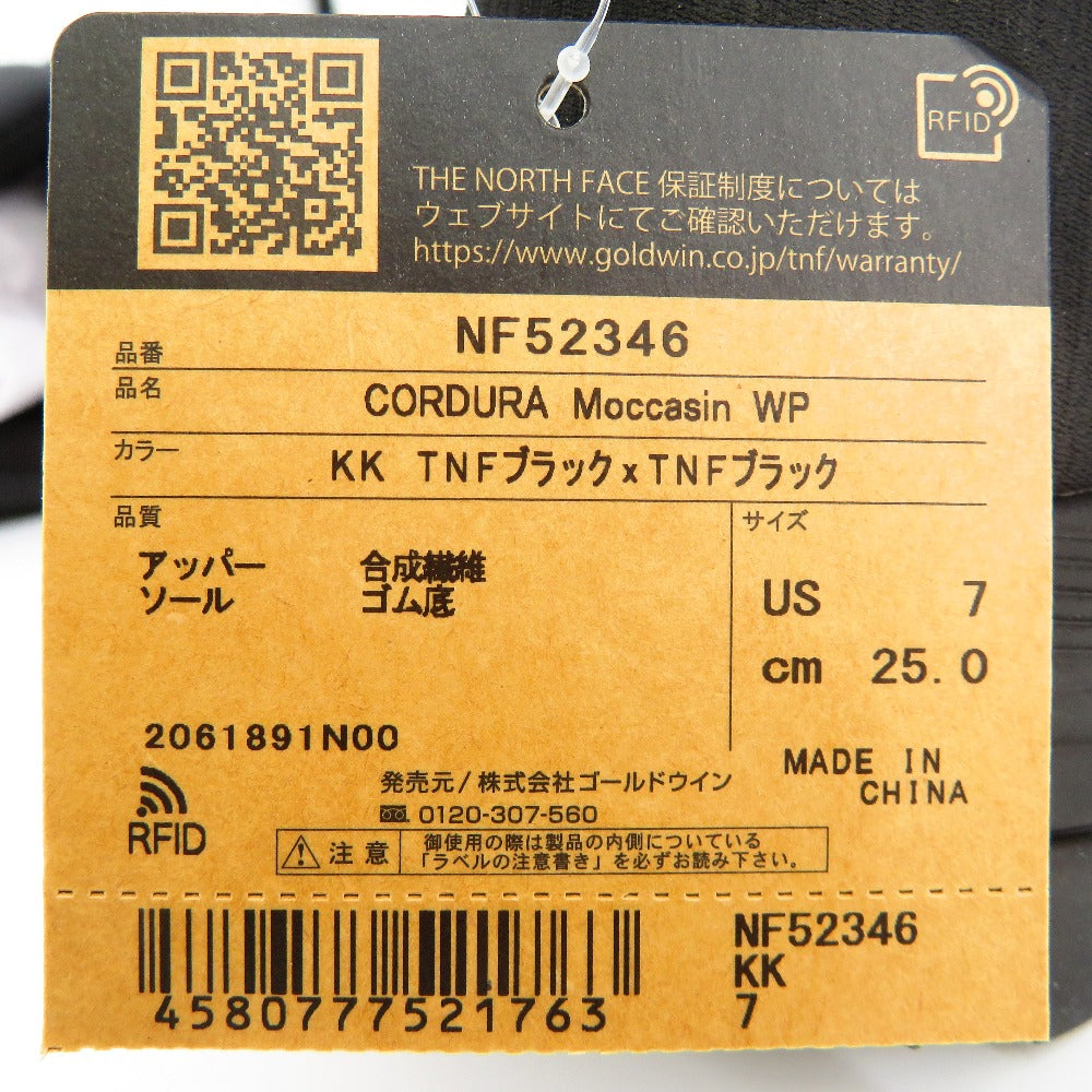THE NORTH FACE (ザ・ノースフェイス) ブーツ THE NORTH FACE　防水コーデュラ モカシン KK ブラック　25.0cm　NF52346 長さ29cm 未使用品