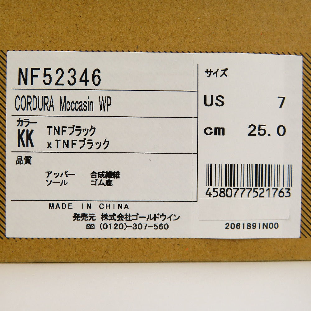 THE NORTH FACE (ザ・ノースフェイス) ブーツ THE NORTH FACE　防水コーデュラ モカシン KK ブラック　25.0cm　NF52346 長さ29cm 未使用品