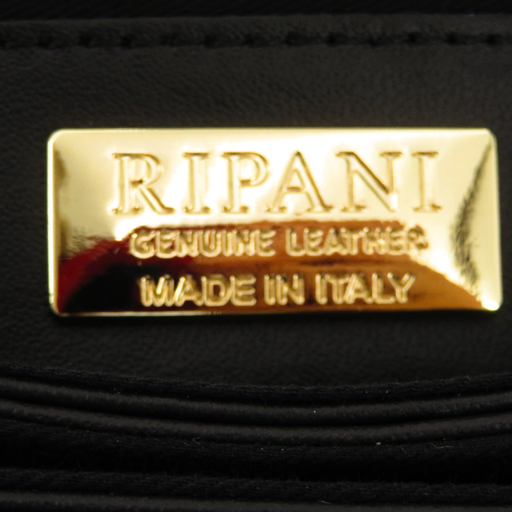 RIPANI (リパーニ) ハンドバッグ RIPANI　チェーンハンドル レザーハンドバッグ　ブラック 美品