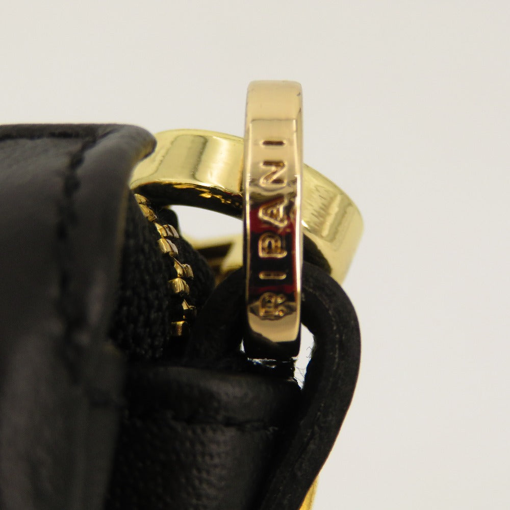 RIPANI (リパーニ) ハンドバッグ RIPANI　チェーンハンドル レザーハンドバッグ　ブラック 美品