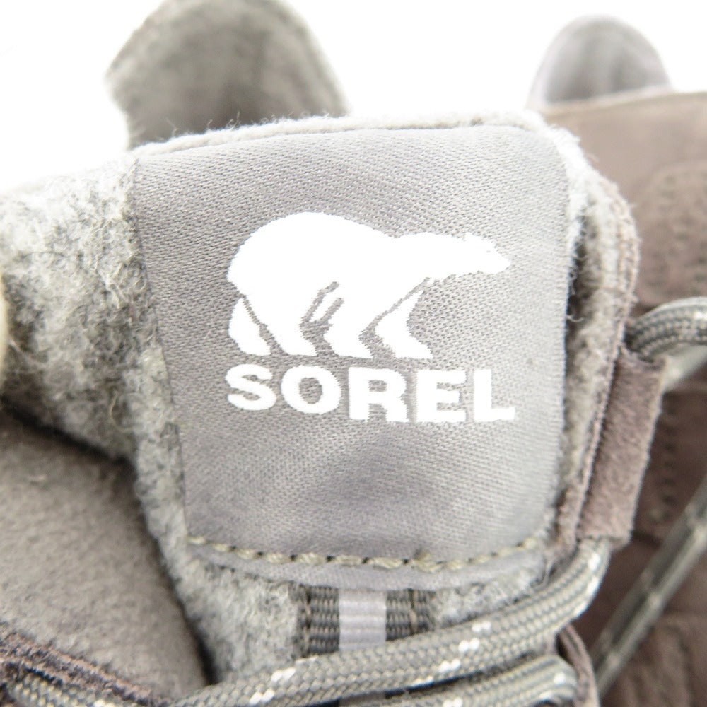 ブーツ SOREL　ソノーブーツ　キネティック ブレイクスルー カリブー WP NL4903-052　グレー　24.5cm 長さ30cm 美品